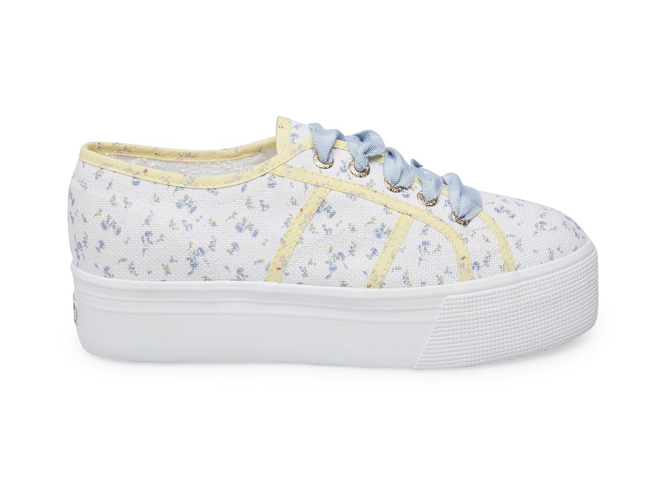 Superga Espadrille Womens - 2790 Fancotbindingsw - White/Blue - LCBXE9056